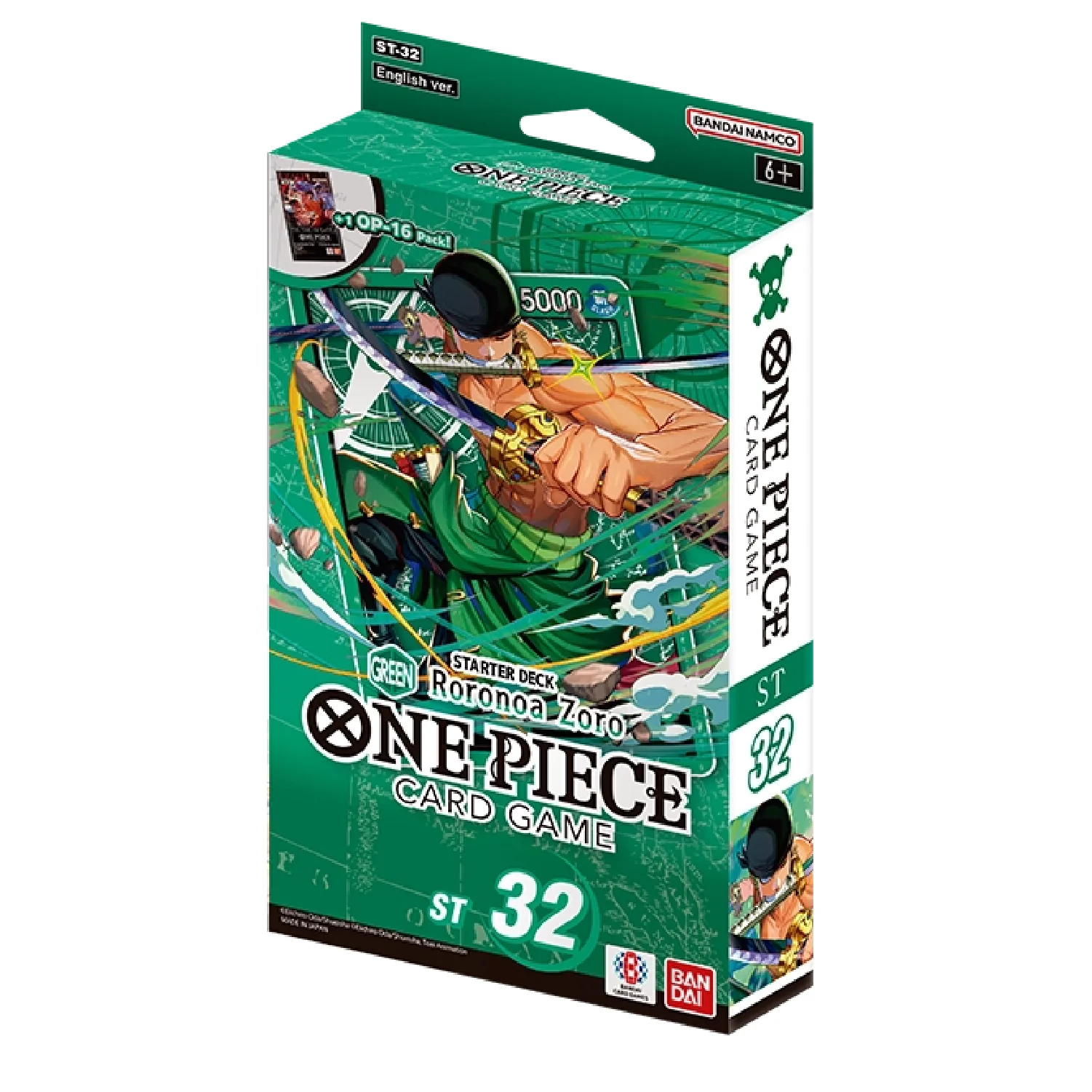 One Piece Card Game: ST-32 GREEN Roronoa Zoro - Starter Deck