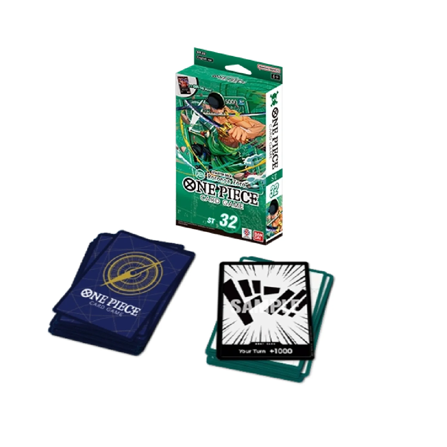 One Piece Card Game: ST-32 GREEN Roronoa Zoro - Starter Deck - Image 2