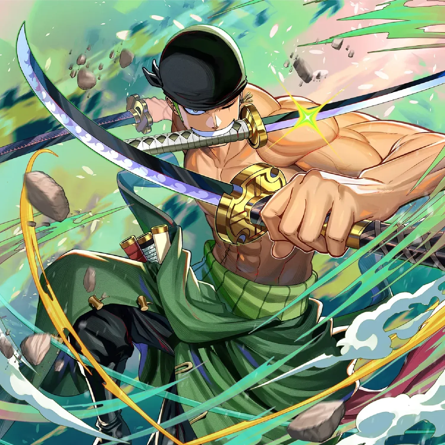 One Piece Card Game: ST-32 GREEN Roronoa Zoro - Starter Deck - Image 3