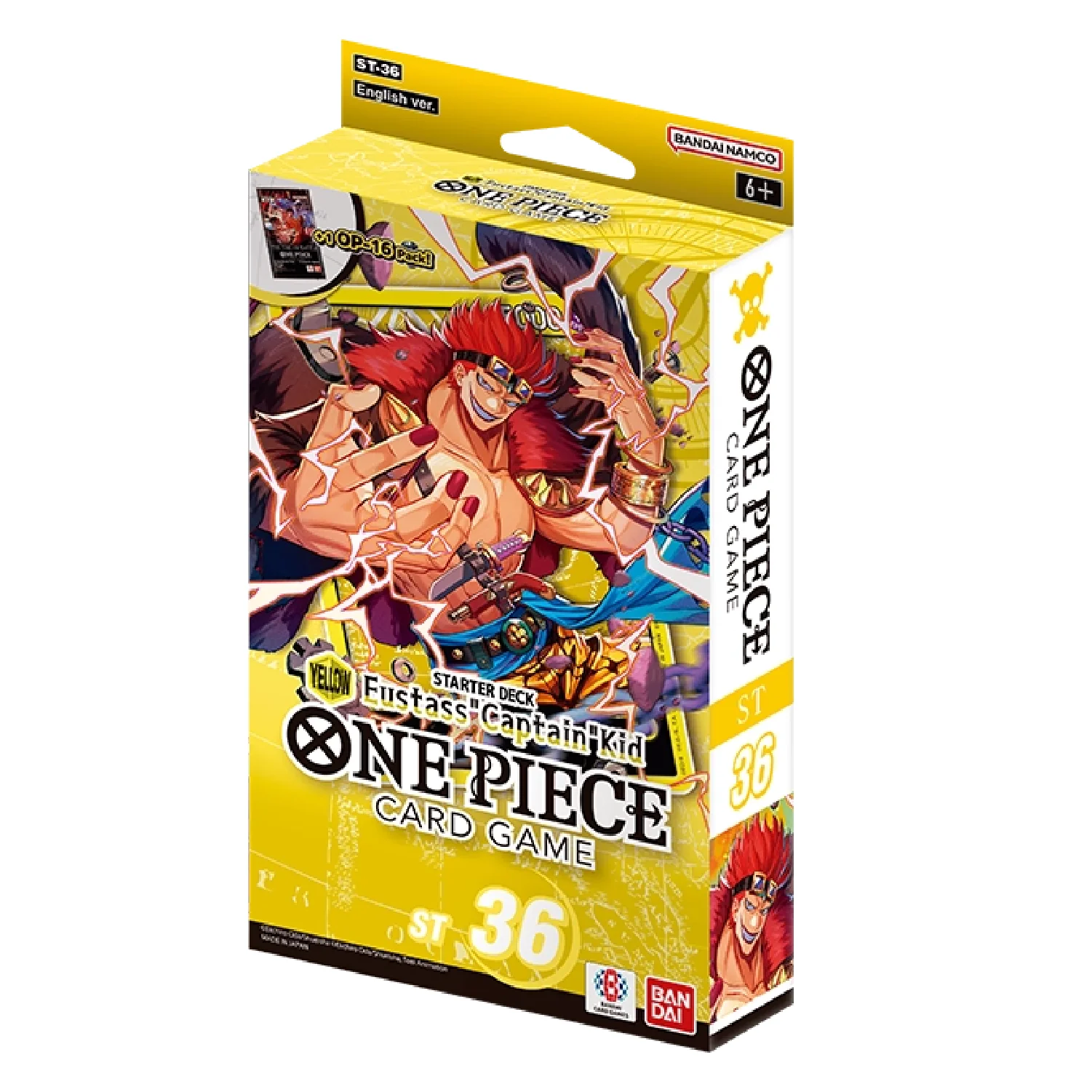 One Piece Card Game: ST-36 YELLOW Eustass Captain Kid - Starter Deck