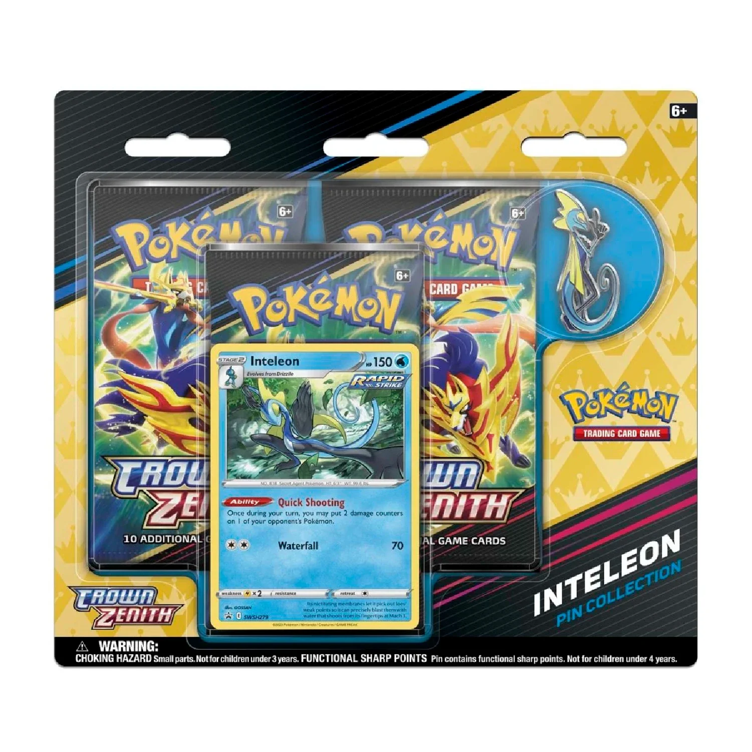 Pokemon TCG: Crown Zenith Pin Collection (Inteleon)