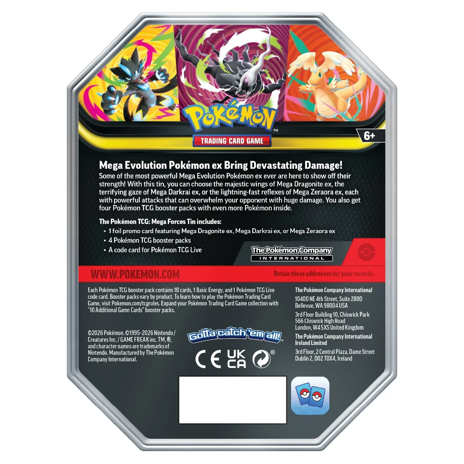 Pokemon TCG: Mega Forces TIn - Mega Dragonite Ex - Image 2