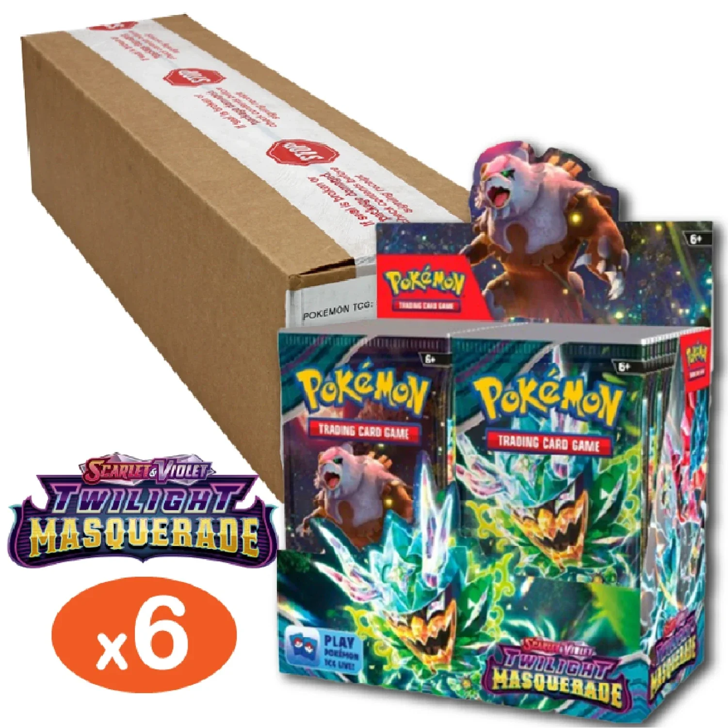 Pokemon TCG: Twilight Masquerade - 6x Booster Box [Sealed Case]