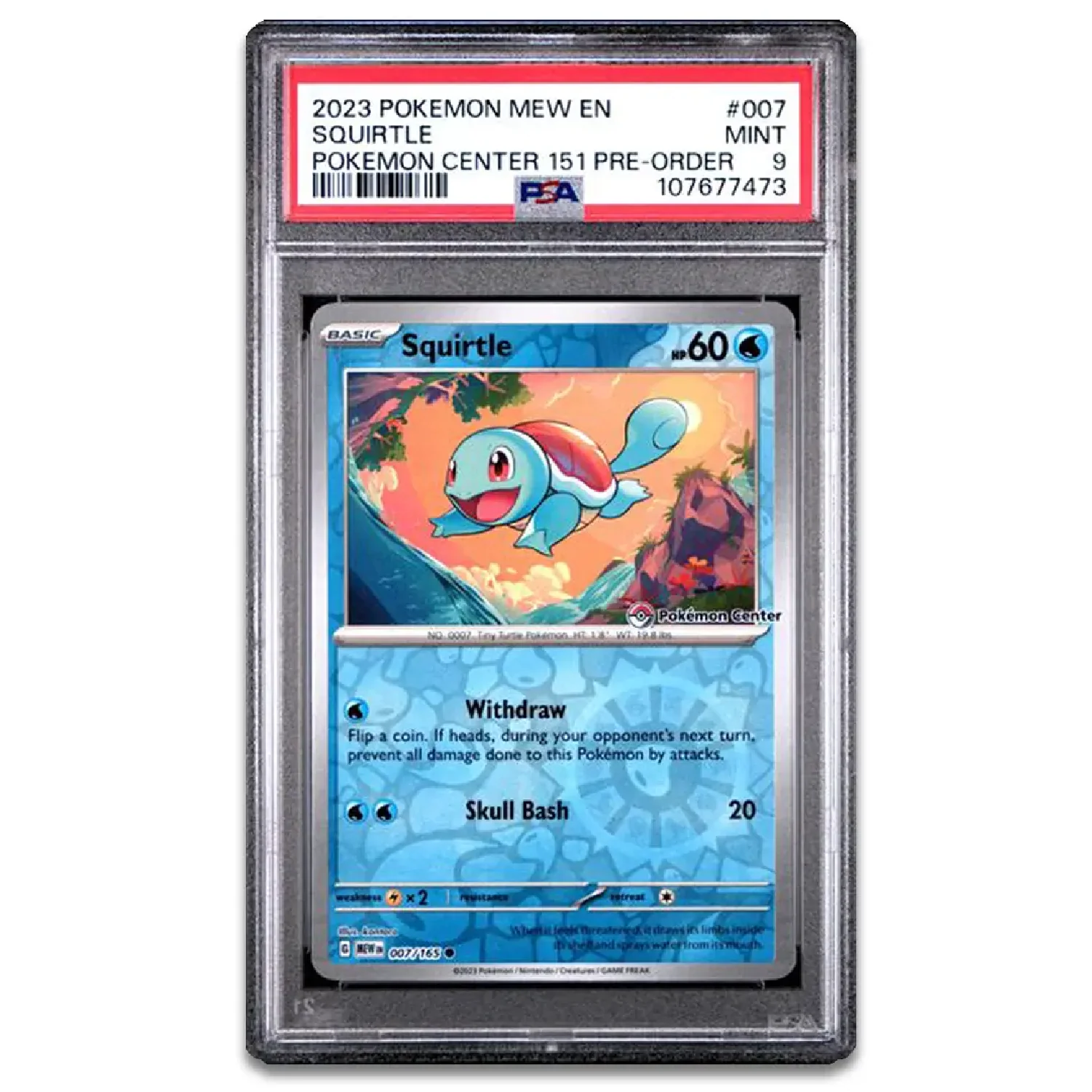 Squirtle 2023 Pokemon Center 151 Pre-order - PSA 9 #107677473